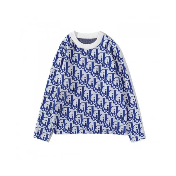 Dior 2020 Mens Retro Logo Crew-neck Sweaters - 디올 … - 1