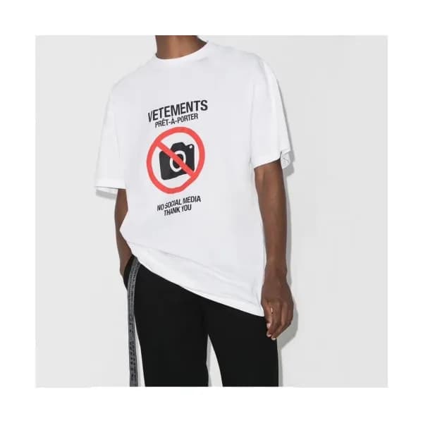 [베트멍]Vetements 2020 Mm/Wm Printing Logo Cotton Sho… - 1