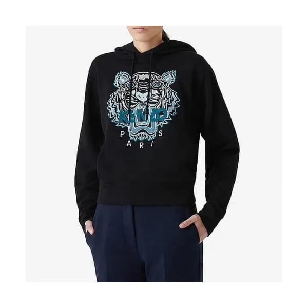 [겐조]Kenzo 2020 Mm/Wm Signature Tiger Cotton Hoodie… - 1