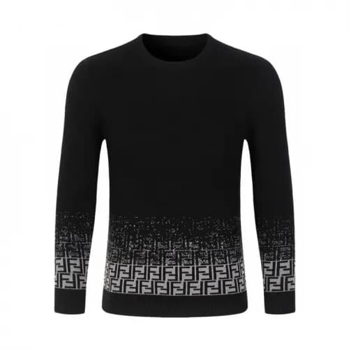 [펜디]Fendi 2020 Mens Logo Crew-neck Wool Sweaters -… - 1