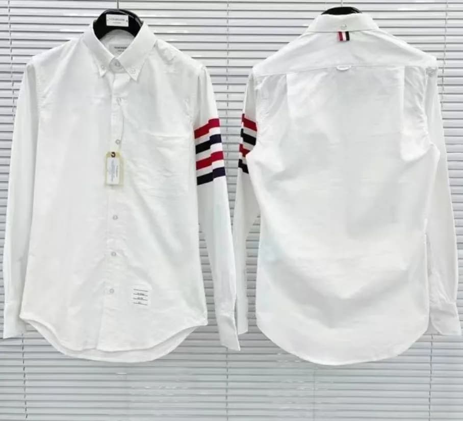[톰브라운]Thom Browne 2023 Mens Strap Cotton Tshirts -… - 1