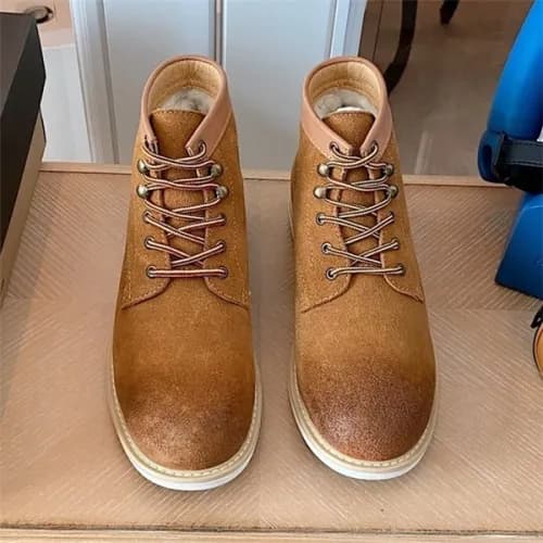 Ugg 2020 Men's Leather Wool Ankle Boots - 어그 2… - 1