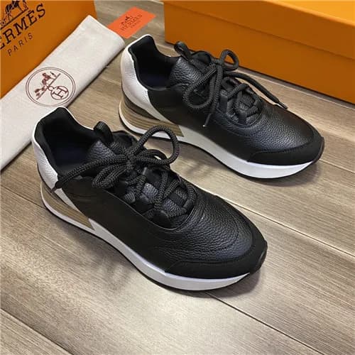 Hermes 2021 Men's Leather Sneakers - 에르메스 2021… - 1