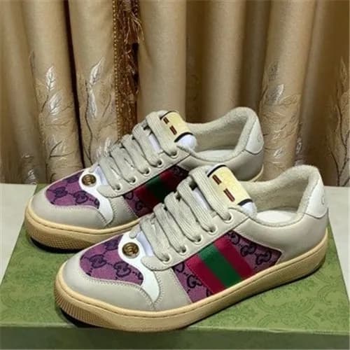 [매장판]Gucci 2021 Women's Leather Sneakers - 구찌 … - 1