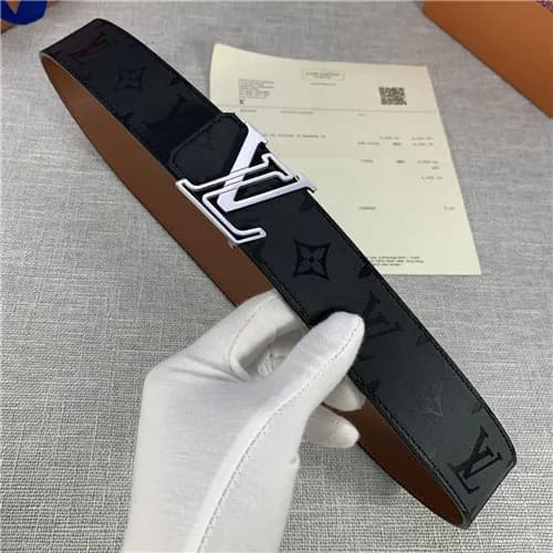 Louie Vuitton 2021 Men's Leather Belt,4.0cm,LO… - 1