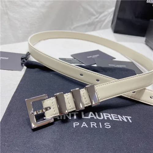 Saint Laurent 2021 Women's Leather Belt,2.0cm,… - 1
