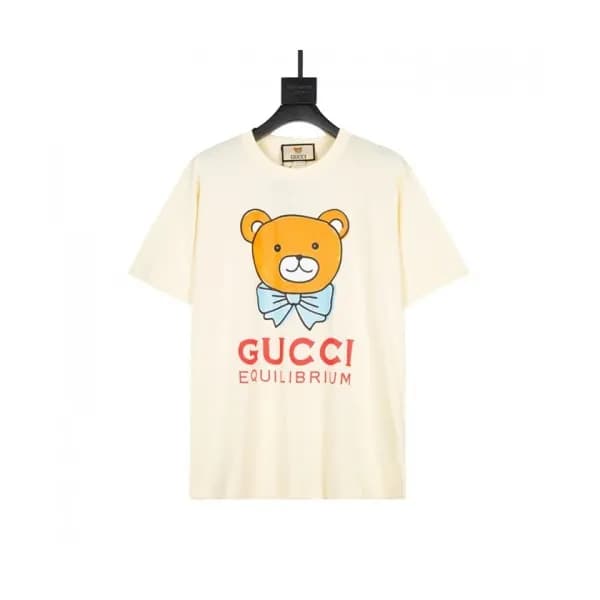 Gucci Mm/Wm Logo Short Sleeved Tshirts Ivory - 구찌… - 1