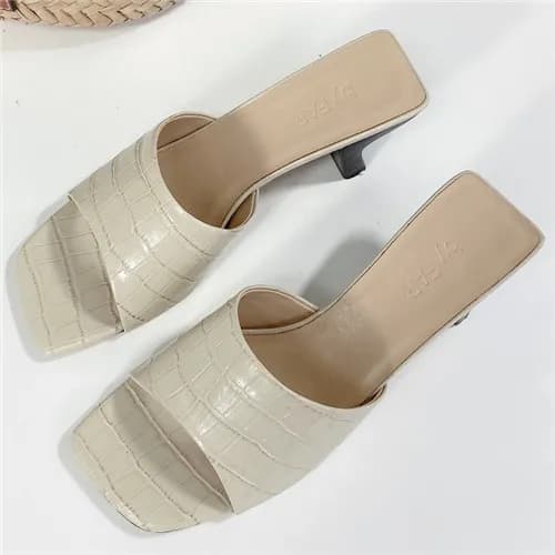 By Far 2021 Women's Leather High Heel Slipper,…