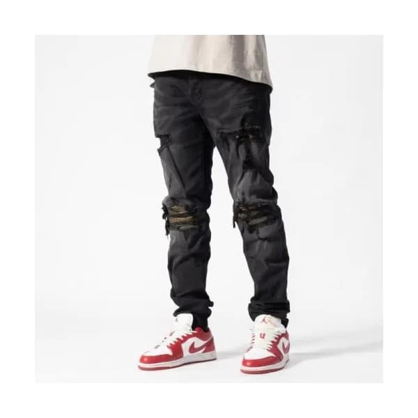Amiri Mens Trendy Denim Pants Black - 아미리 2021 남성… - 1