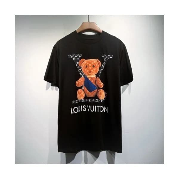 Louis vuitton Mm/Wm Logo Short Sleeved Tshirts Bl… - 1