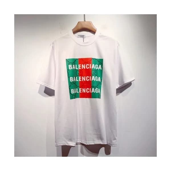 [매장판]Balenciaga Mm/Wm Logo Cotton Short Sleeved T… - 1