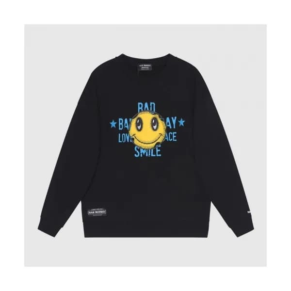 BAD MONDAY Mm/Wm Logo Oversize Cotton Thirts Bla… - 1
