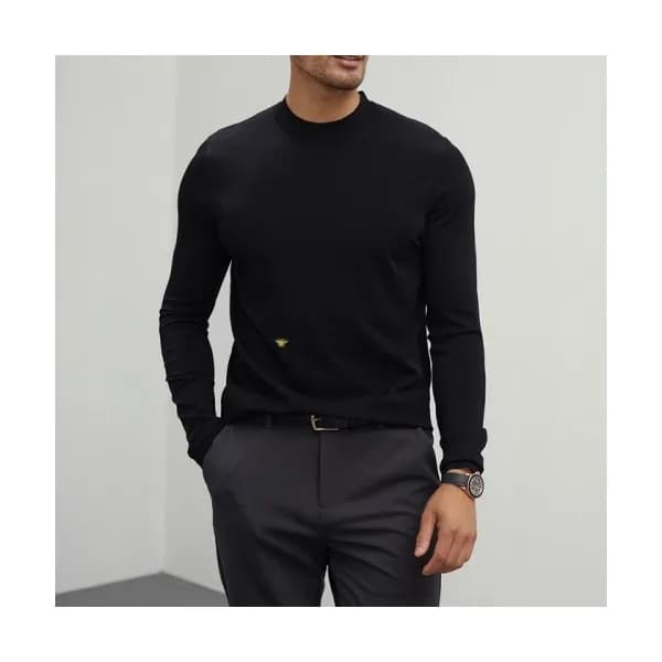 Dior Mens Retro Logo Sweaters Black - 디올 2021 남성 … - 1