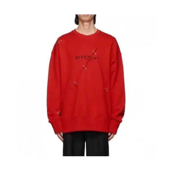 Givenchy Mens Casual Cotton Man-to-man Red - 지방시 … - 1