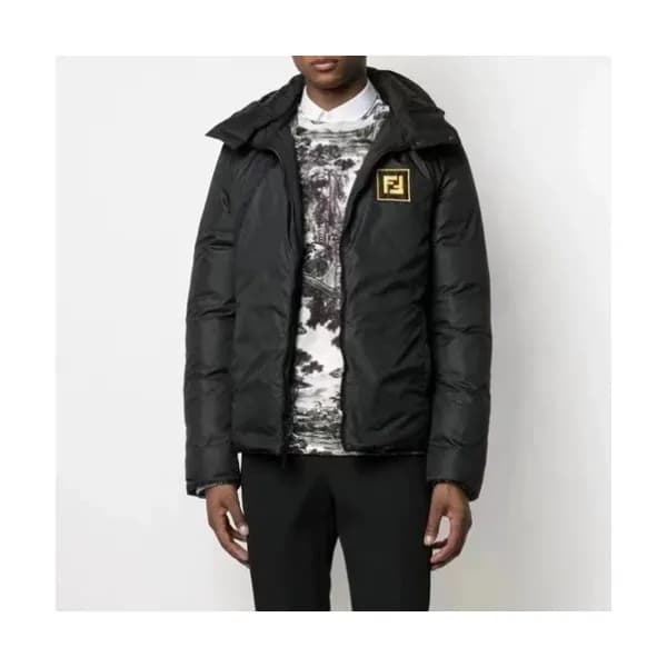 Fendi Mens Logo Casual Jackets Black - 펜디 2021 남성… - 1