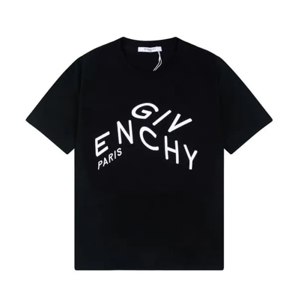 지방시 남성 크루넥 블랙 반팔티 - Mens Black Tshirts - giv0667x - 1