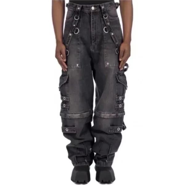 발렌시아가 남성 캐쥬얼 블랙 청바지 - Balenciaga Mens Black Jeans … - 1
