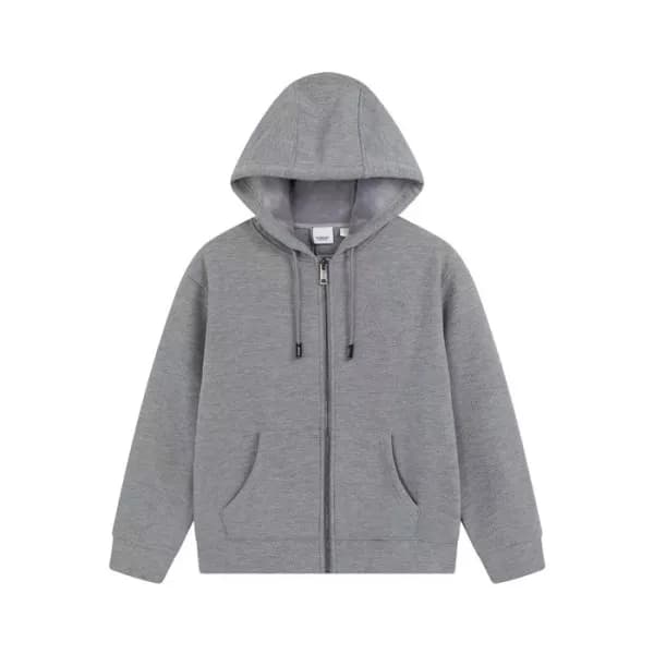 버버리 남성 그레이 집업 후드티 - Burberry Mens Gray Hoodie - bu… - 1