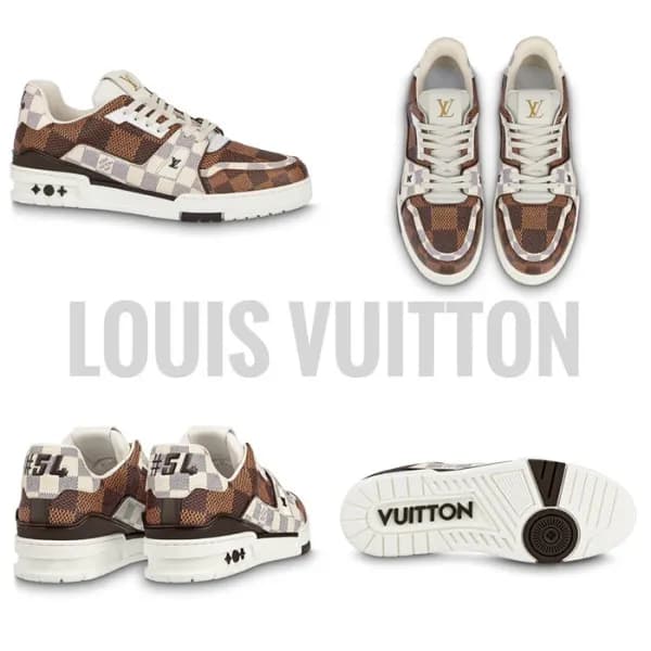 루이비통 남성 브라운 스니커즈 - Louis vuitton Mens Brown Sneake… - 1