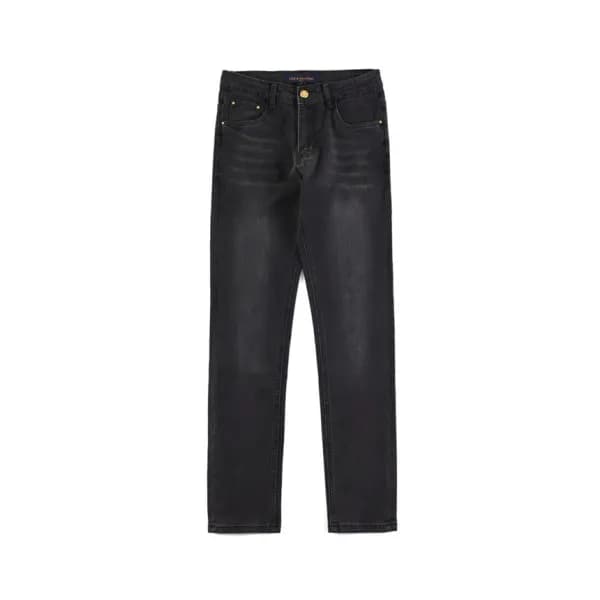 루이비통 남성 캐쥬얼 블랙 청바지 - Louis vuitton Mens Black Jean… - 1
