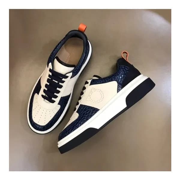페라가모 남성 네이비 스니커즈 - Ferragamo Mens Navy Sneakers - … - 1