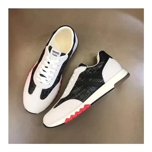에르메스 남성 블랙 스니커즈 - Hermes Mens Black Sneakers - he5… - 1