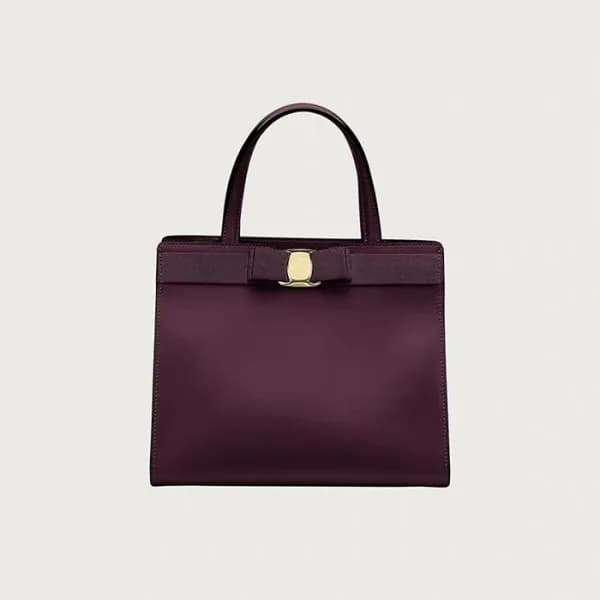 페라가모 여성 바라보우 탑핸들 - Ferragamo Womens Vara Bow top h… - 1
