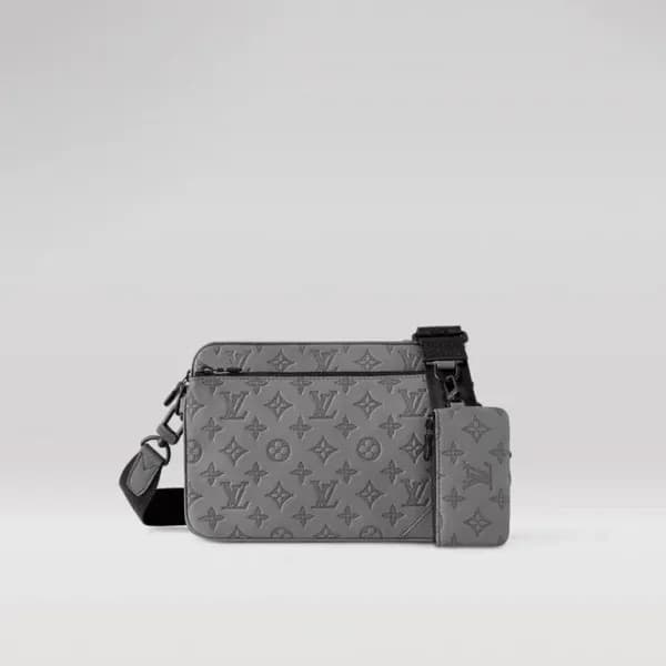 루이비통 남성 그레이 메신저백 - Louis vuitton Mens Gray Cross B… - 1
