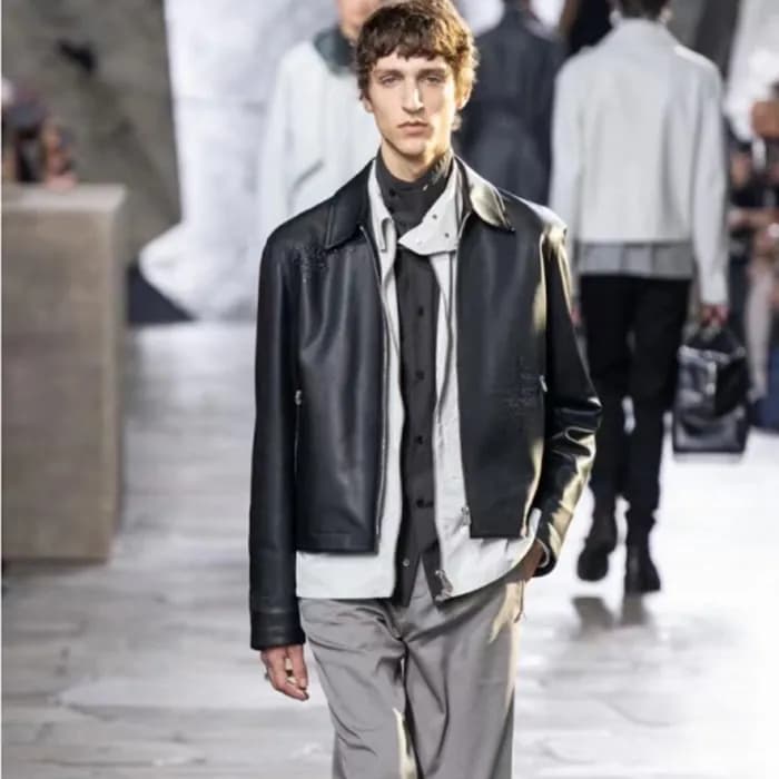 에르메스 남성 블랙 가죽 자켓 - Hermes Mens Black Jackets - her… - 1
