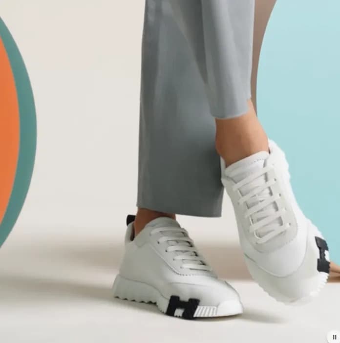 에르메스 남/녀 바운싱 스니커즈 【매장-220만원대】 - Hermes Unisex Gray… - 1
