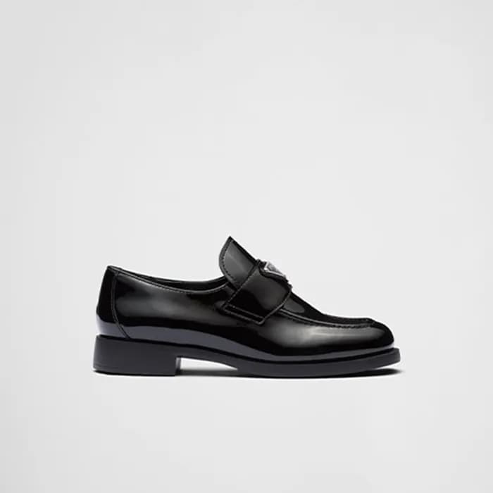 프라다 여성 페이턴트 가죽 로퍼 【매장-180만원대】 - Prada Womens Black… - 1
