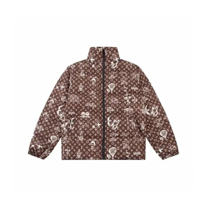 루이비통 남성 모던 카키 패딩 - Louis vuitton Mens Khaki Paddin… - 1