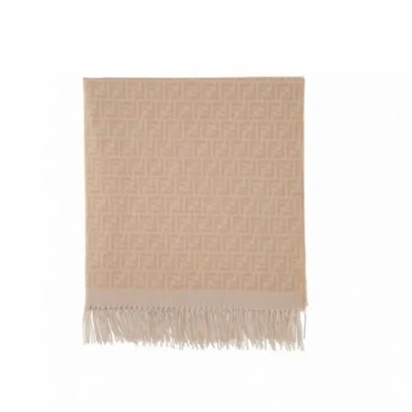 펜디 여성 베이지 양면 머플러 - Fendi Womens Beige Muffler - fe… - 1
