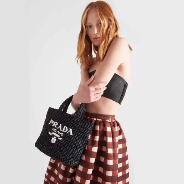 프라다 여성 블랙 토트백 - Prada Womens Black Tote Bag - pr80… - 1