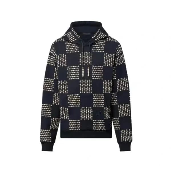 루이비통 남성 블랙 후디 - Louis vuitton Mens Black Hoodie - … - 1