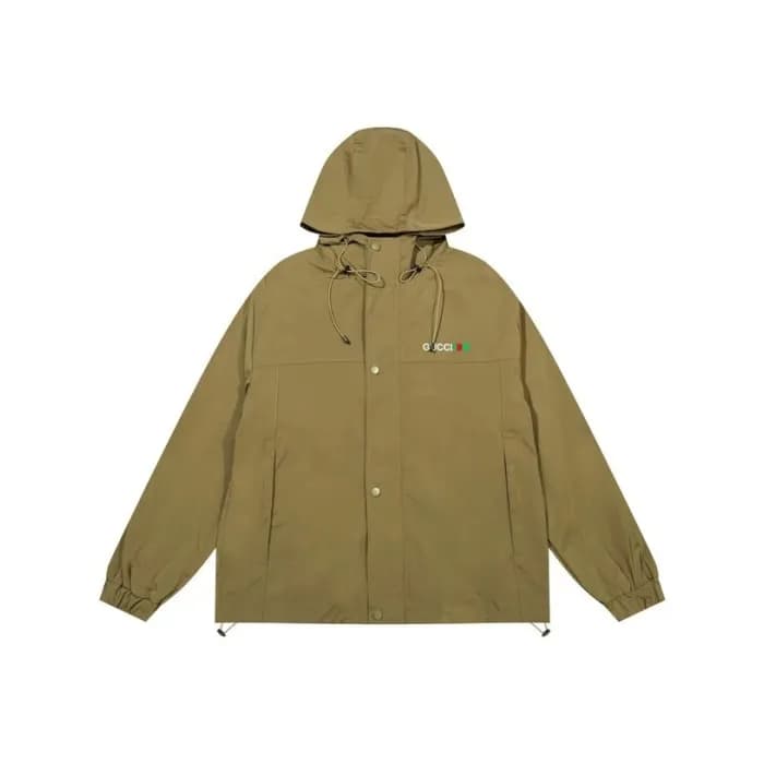 구찌 남성 캐쥬얼 카키 집업 자켓 - Gucci Mens khaki Zip-up Jacke… - 1