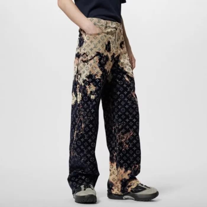 루이비통 남성 블랙 청바지 - Louis vuitton Mens Black Jeans - … - 1