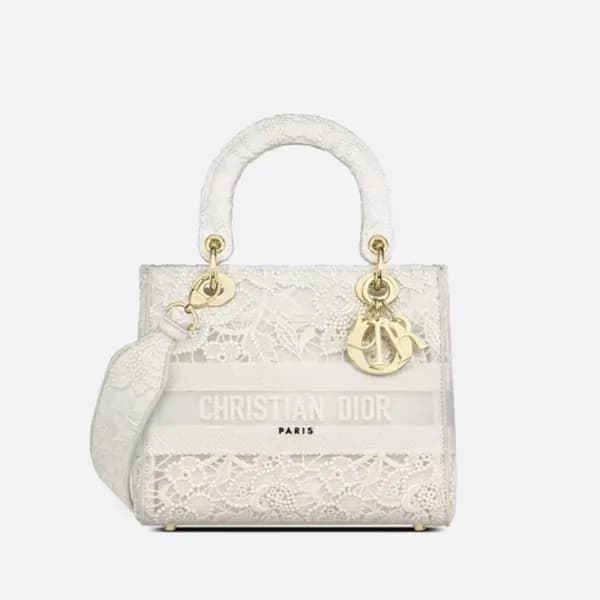 디올 여성 화이트 레이디 백 - Dior Womens White Lady Bag - dib… - 1