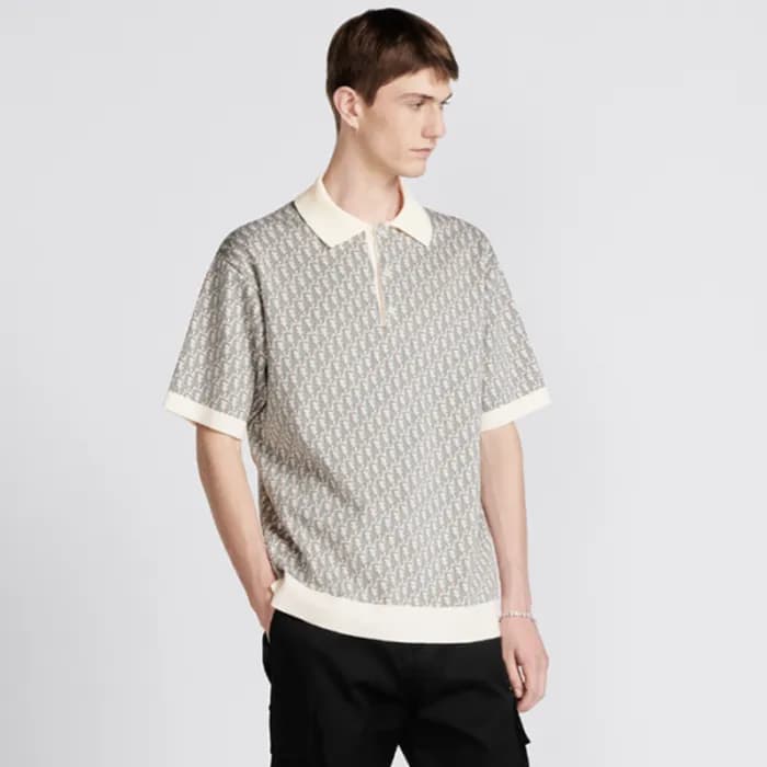 디올 남성 그레이 폴로 반팔티 - Dior Mens Gray Tshirts - dic292… - 1