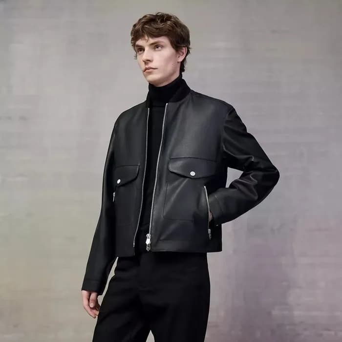 에르메스 남성 가죽 자켓 - Hermes Mens Leather Jackets - hec2… - 1