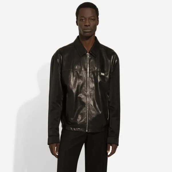 돌체앤가바나 남성 가죽 자켓 - Dolce&Gabbana Mens Black Jackets…