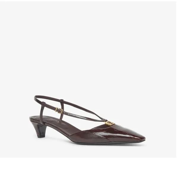 펜디 여성 브라운 슬링백 - Fendi Womens Brown Slingback - fes… - 1