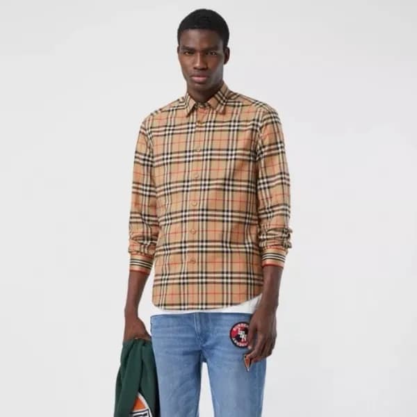버버리 남성 빈티지 셔츠 - Burberry Mens Dress Shirts - buc24… - 1