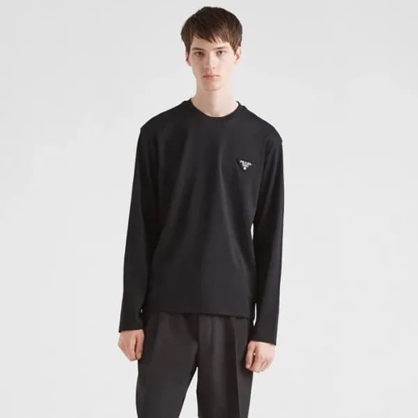 프라다 남성 라운드 긴팔티 - Prada Mens Round Tshirt - prc2693… - 1