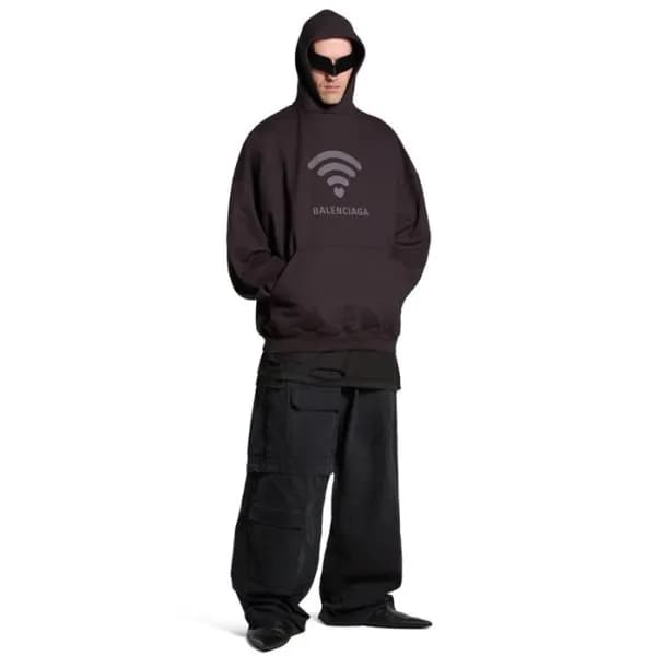 발렌시아가 남성 오버핏 후드티 - Balenciaga Mens Over Size Hoodi… - 1