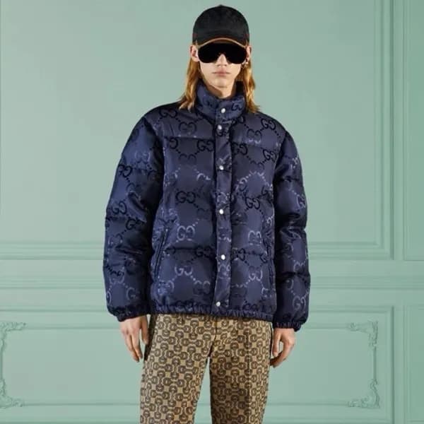 구찌 남성 블루 덕다운 패딩 - Gucci Mens Blue Padding - guc351… - 1
