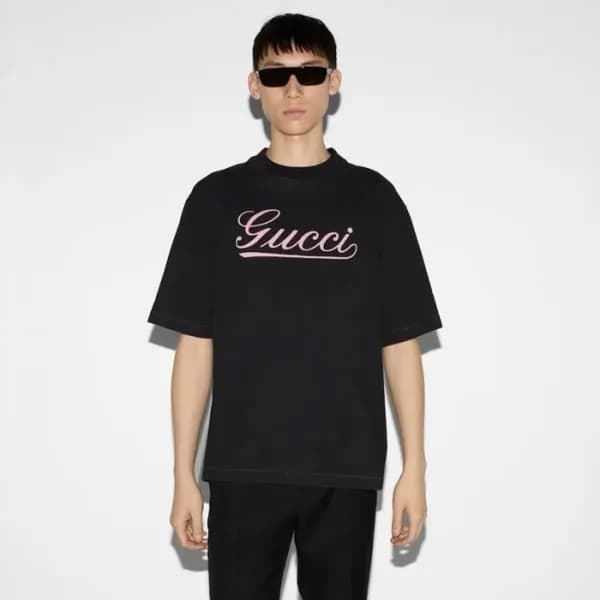구찌 남성 라운드 반팔 티셔츠 - Gucci Mens Round Tshirt - guc35… - 1