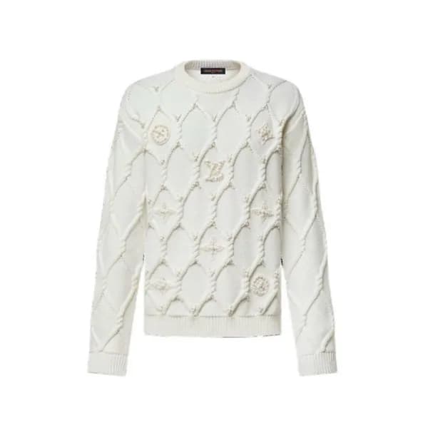 루이비통 남성 라운드 스웨터 - Louis vuitton Mens Round Sweater… - 1