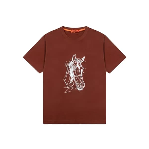 에르메스 남성 라운드 반팔티 - Hermes Mens Round Tshirt - hec67… - 1
