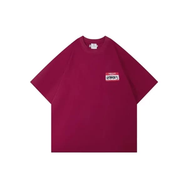 베트멍 남/녀 라운드 반팔 티셔츠 - Vetements Unisex Oversize Tsh… - 1